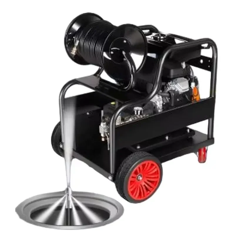 High Power Electric Pipeline Dredging Cleaning Machine High-Pressure Pipe Washer 220V 100kg for Community & Factory