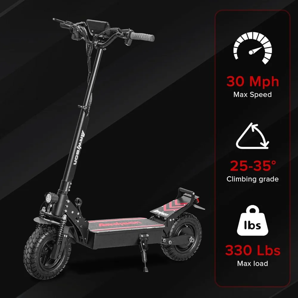 Electric Scooter, Electric Scooter for Adults with 2500W Motor,Up to 30MPH &30Miles-11 Off-Road Tire