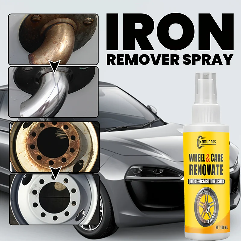 ksmunnrs Removedor de óxido de alta resistencia y spray para pulir metales: convertidor de óxido de acción rápida, protección antioxidante, para automóviles, camiones