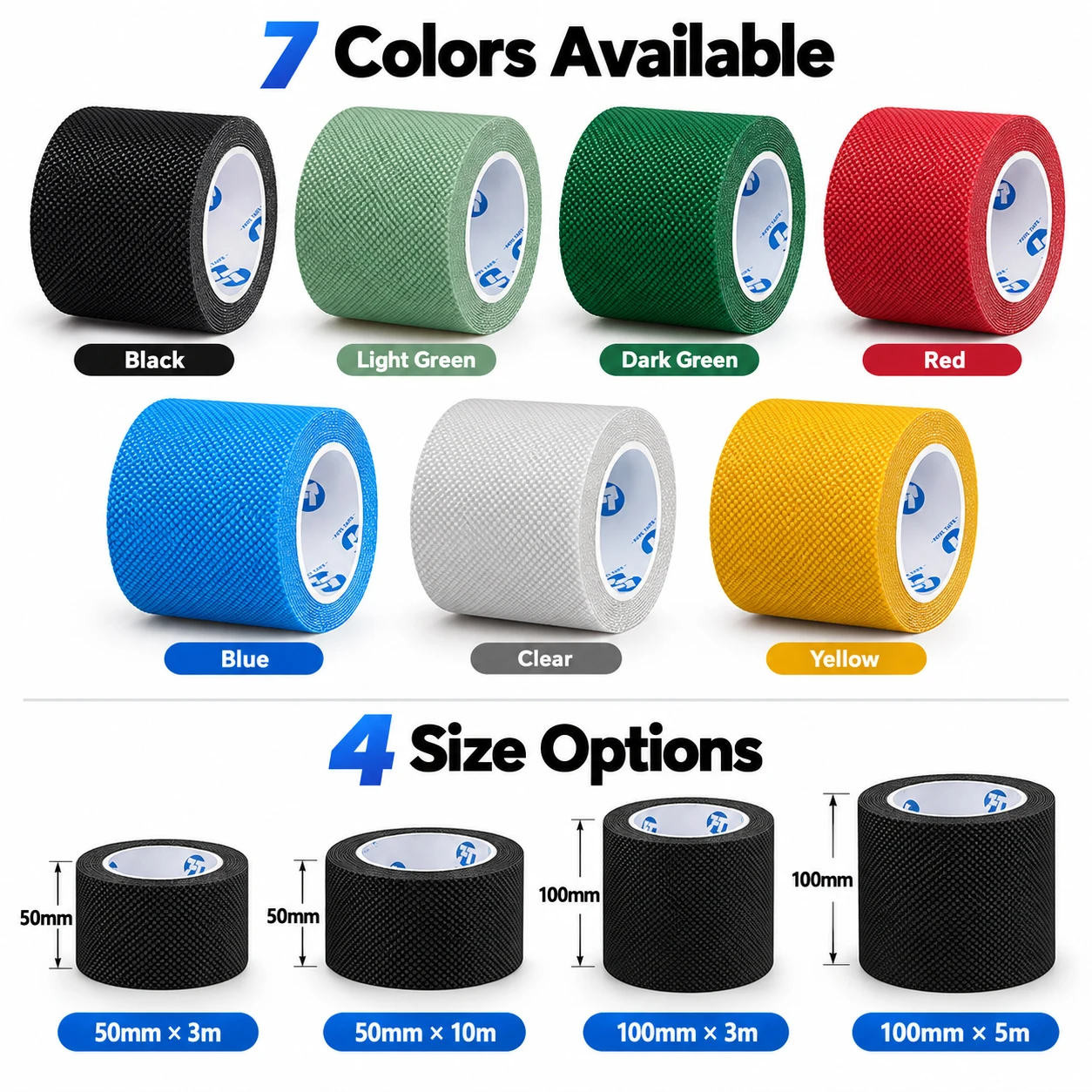 10cm×3m Anti-Slip Bathroom Tape Shower Room Anti-Fall Floor Tile Non-Slip Diamond Texture Self-Adhesive Strip 6