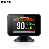 Car Electronic Tool Universal HUD P16 OBD2 +GPS Speed Projector Digital Speedometer Head up Display Gauge