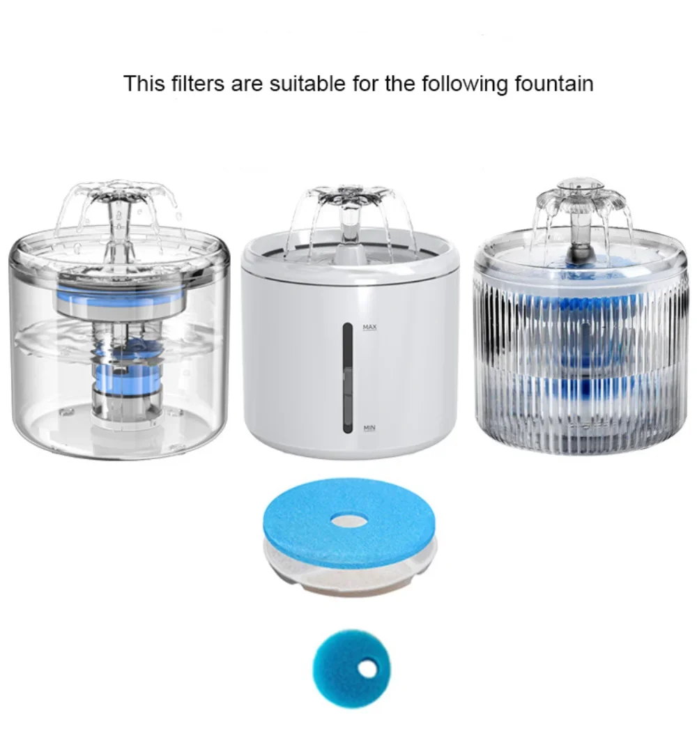 4/12setReplacement Activated Carbon Filter Cat Water Fountain Filters For Cat Water Drinking Fountain Dispenser Replaced Filters