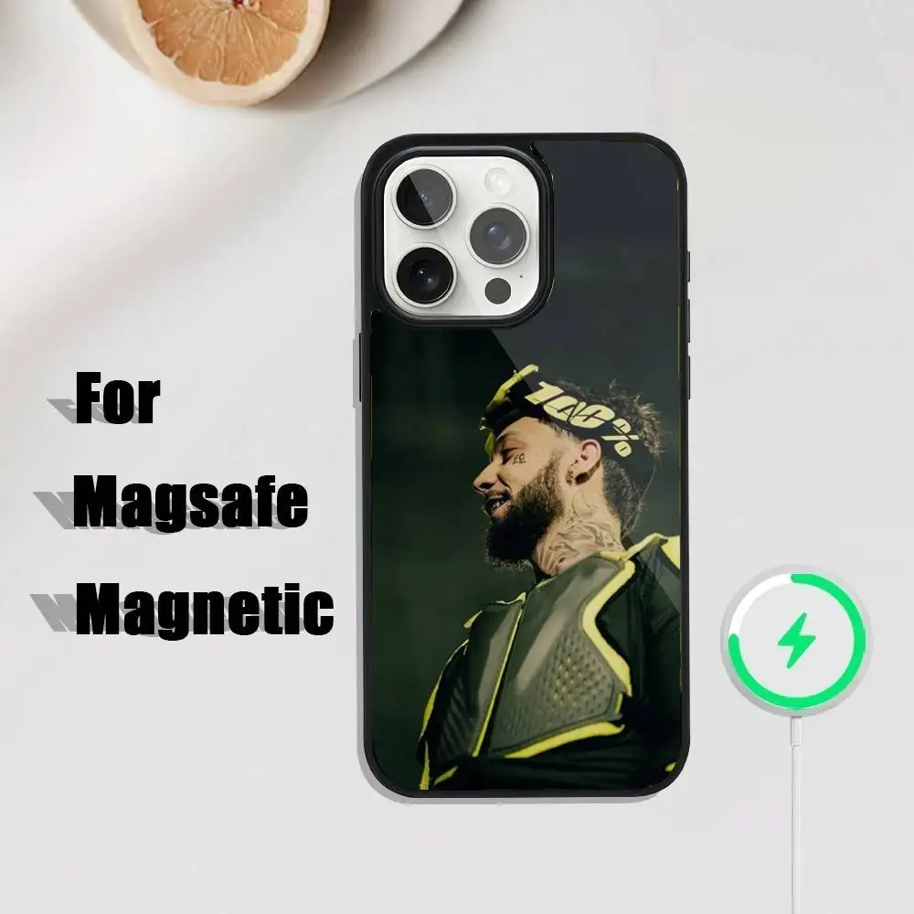 Jc Reyes JC REYES Tour 2025 Funda para teléfono iPhone 17,16,15,14,13,12,11,Pro,Max,Plus,Mini,SE4,E Carga inalámbrica magnética Magsafe