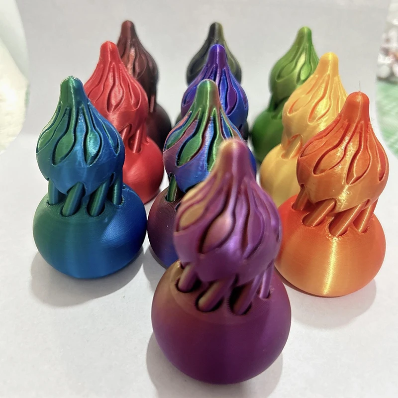 New 3D Printed Gourd Stress Relief Rotate Push Toys Funny Spiral Structure Fingertip Toys Desktop Decoration Fun Birthday Gift