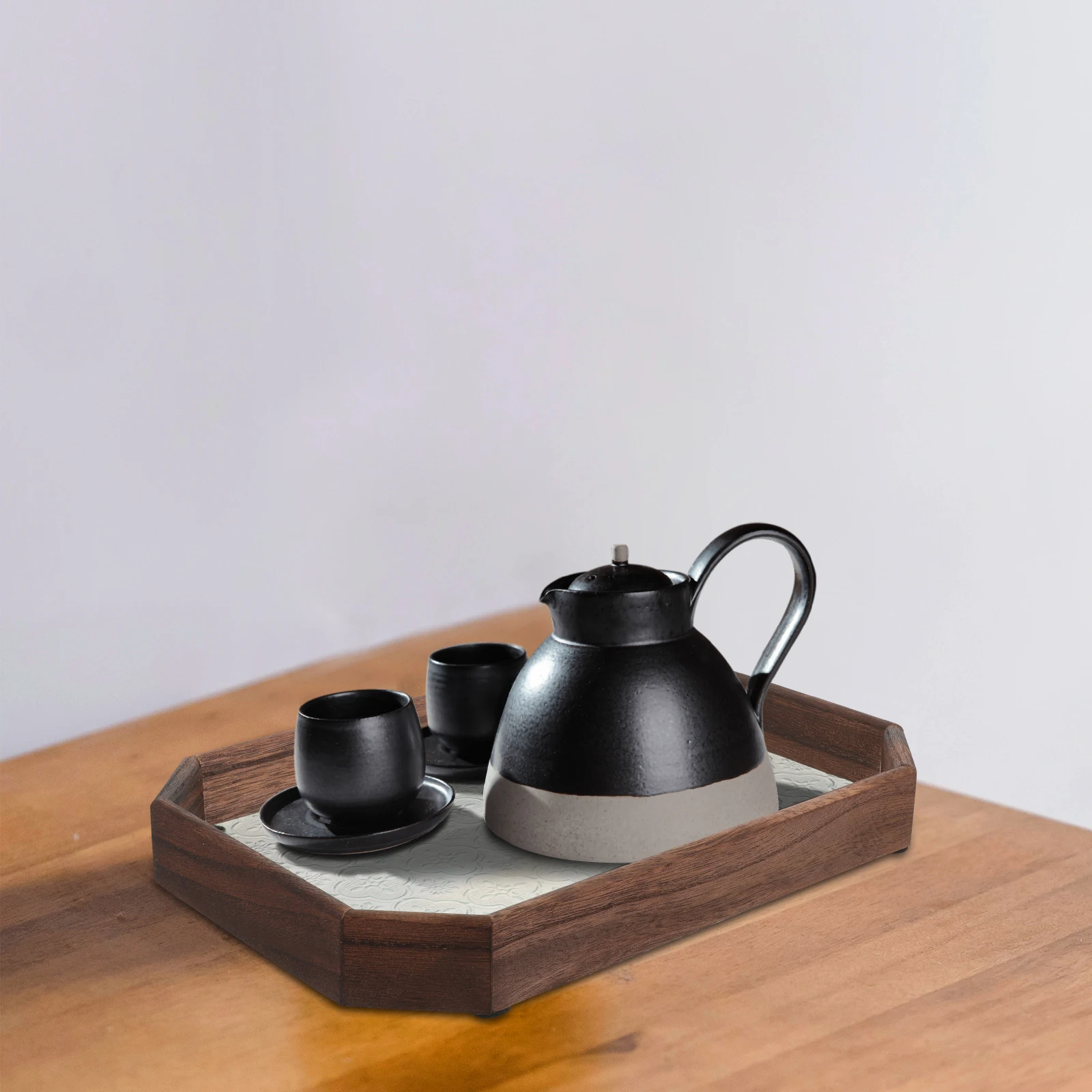 

Wooden Tea Serving Tray Chinese Style Decorative Tray for Party Dining Room Coffee Table Trays for Coffee Table