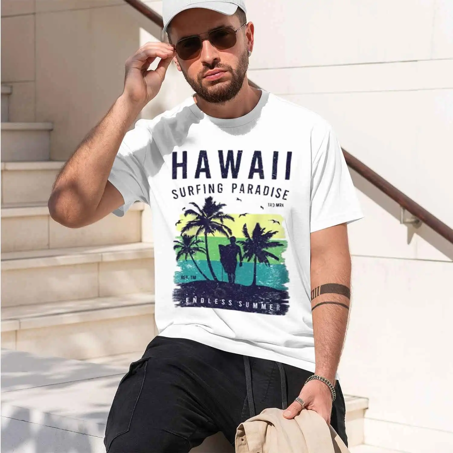 Hawaii Surfing Paradise Endless Summer Grh T Shirts Woman Man Outors High Quty T-shirt Fashion Casual Tops Tee 2026 New Model Me
