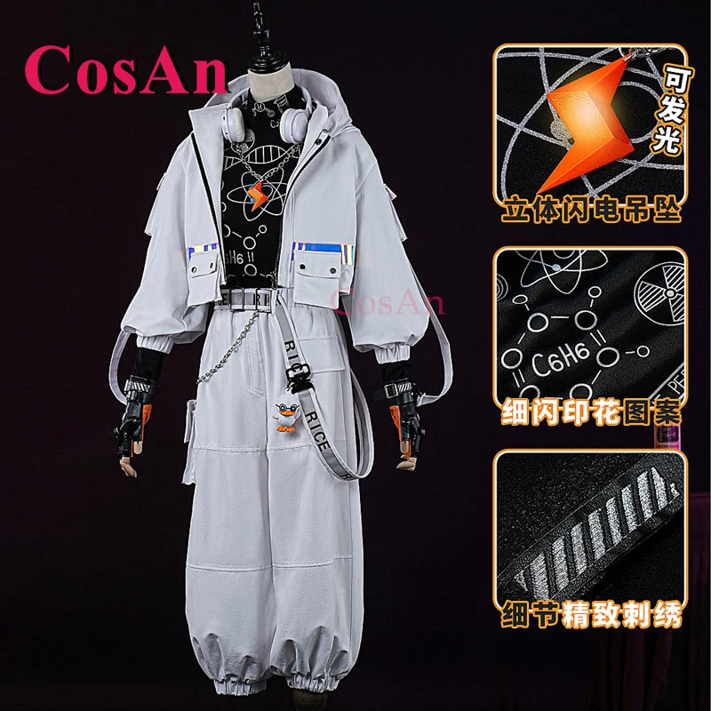 

CosAn Game Identity V Luca Balsa/Prisoner Cosplay Costumes Jointly-Designed Fashion Uniforms Halloween Party Role Play Clothing
