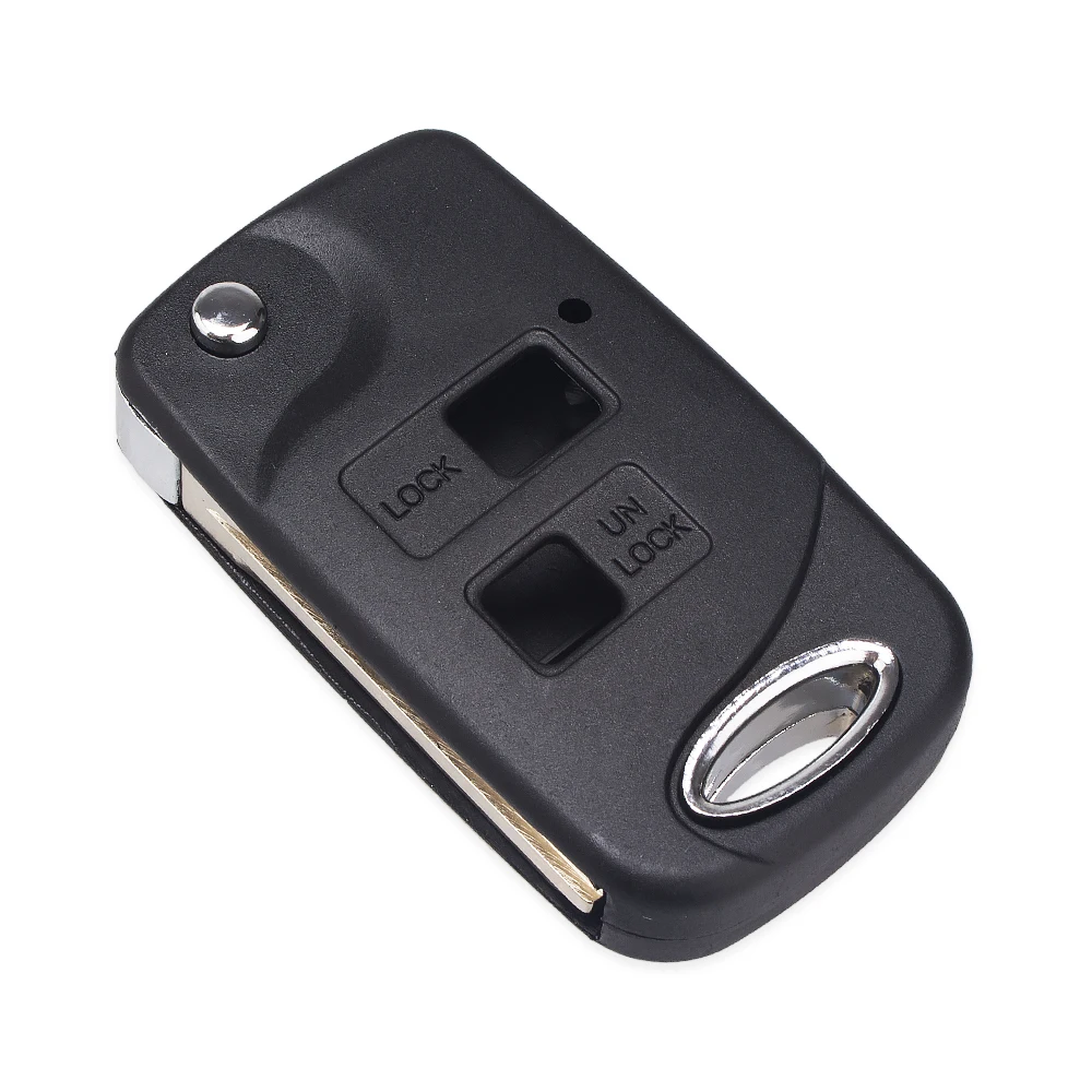 KEYYOU Folding Flip 2/3 Button Remote Key Shell Case For Toyota Yaris Prado Tarago Camry Corolla Land Cruiser RAV4 Avalon Echo