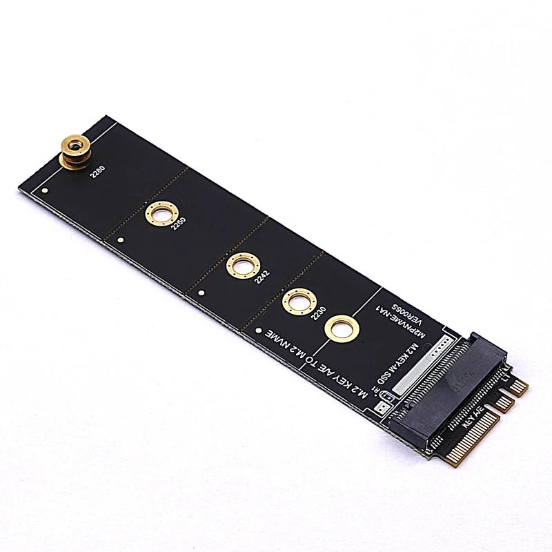 M2 KEY A-E to M2 NVME Adapter Convert Card Riser NGFF TO KEY-M Expansion Slot WiFi Interface to M2 NVME Support 2230-2280 M2 SSD