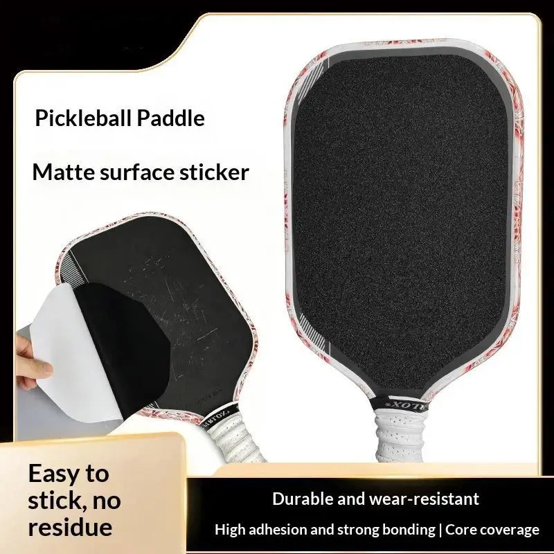 

2 PCS Pickleball Paddle Frosted Surface Sticker Residue Free Adhesive Wearproof For Training Matches