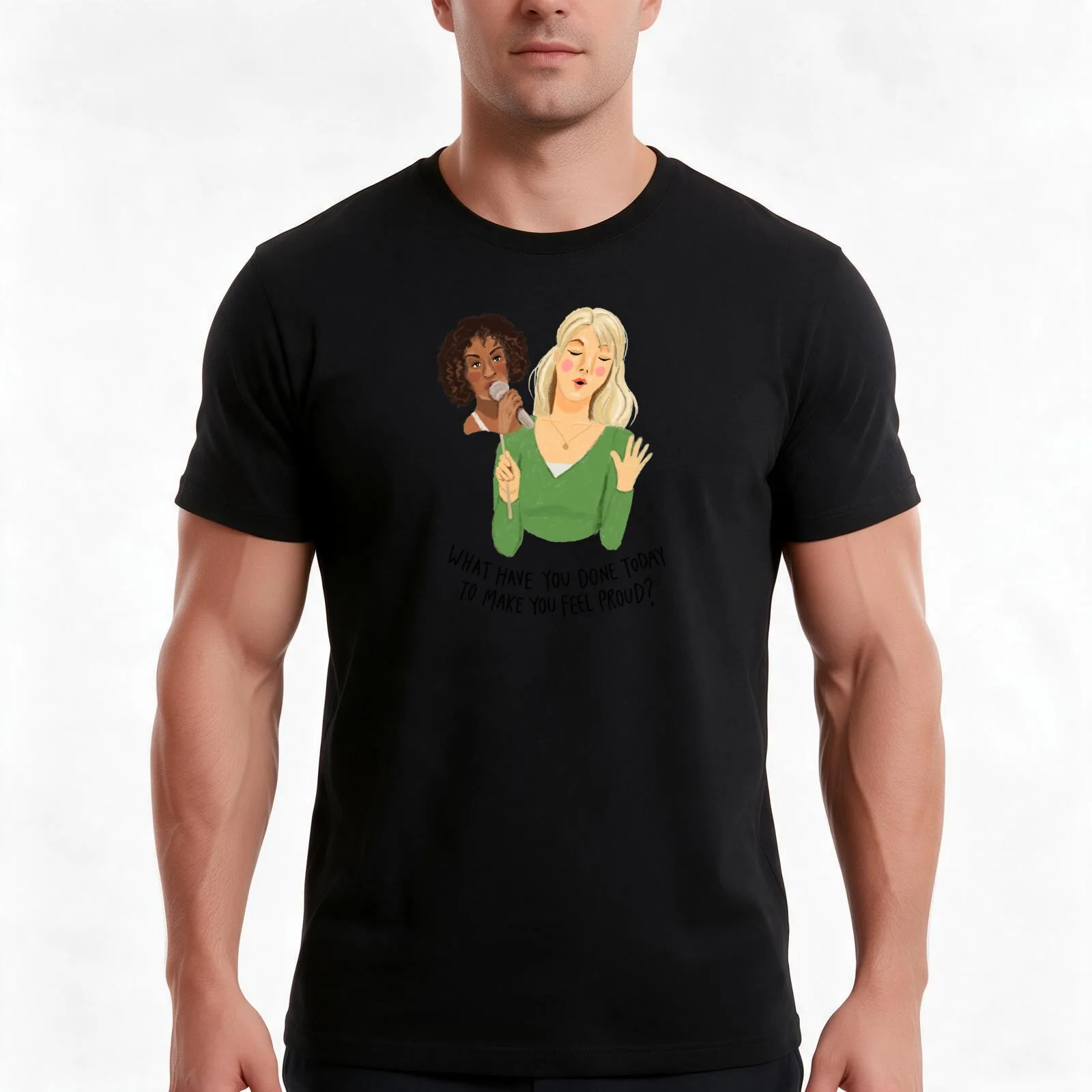 What Have You Done Today To Make You Feel Proud? T-Shirt, Summer Casual Cotton Tee, Oversized Streetwear Tops, Unisex Men Women