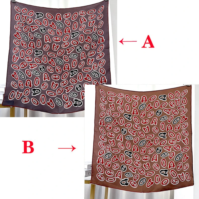 

Double Side Silk Head Scarf 65CM Luxury Designers Square Bandanas Women Clothing Bag Accessories Lover Christmas Gift