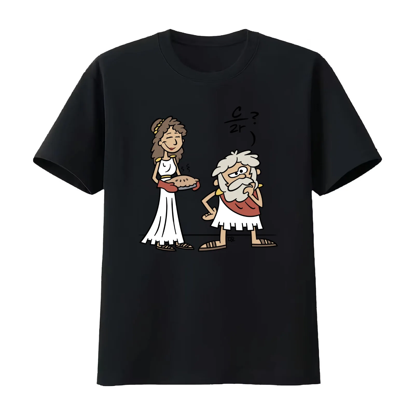 Archimedes Ponders a Name for His Constant T-Shirt Summer Casual Cotton Tee Oversized Streetwear Tops Vintage Graphic Print