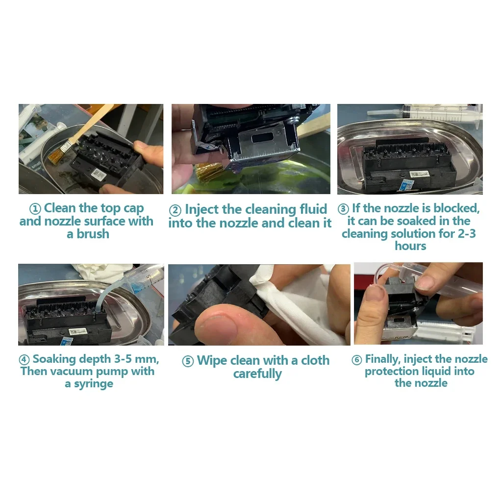 1000ML DTF Ink Cleaning Solution Cleaner Liquid For Direct Transfer Film Ink Printhead Clean For Epson/HP/Canon/Brother Printer