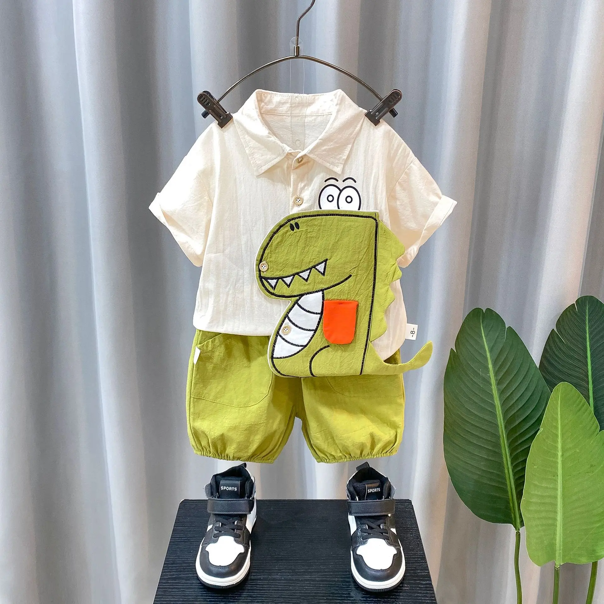 

Boys Clothes Sets Summer 2024 Children Cotton Shirts Shorts 2pcs Cartoon Suit For Baby Tracksuits Kids Outfits Toddler 3 4 5 6Y