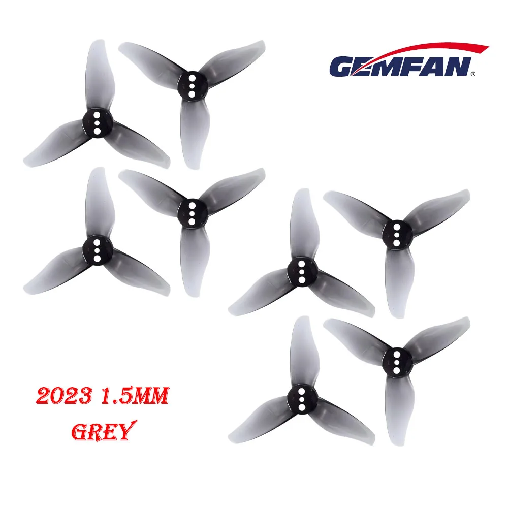 4 Paar Gemfan Hurricane 2023 2X2.3X3 3-Blatt Toothpick Propeller 1mm 1.5mm für RC FPV Racing Freestyle 2-Zoll Toothpick Drohnen