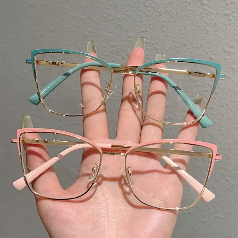 Transparent Anti-blue Light Glasses Lightweight Anti Radiation Square Frame Myopia Glasses Retro Eye Protective