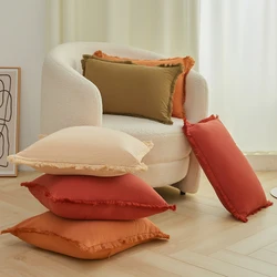 Cotton Cushion Cover Super Soft Nordic Pillowcase for Sofa Living Room 45*45 Pillow Cover Decorative Pillows Home Decor Car Gift