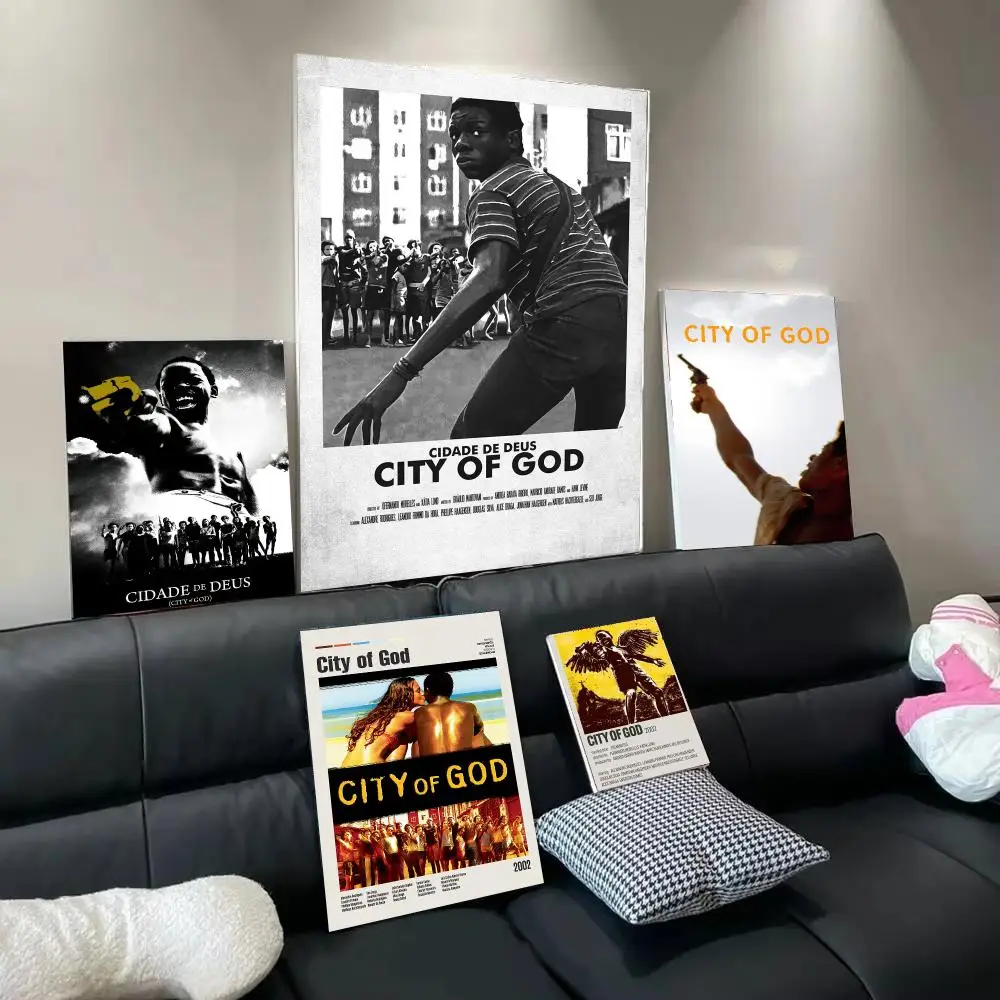 Movie C-City Of God Poster Modern  Wall Art Aesthetic Minimalist Bedroom Decor Cafe Home Gift