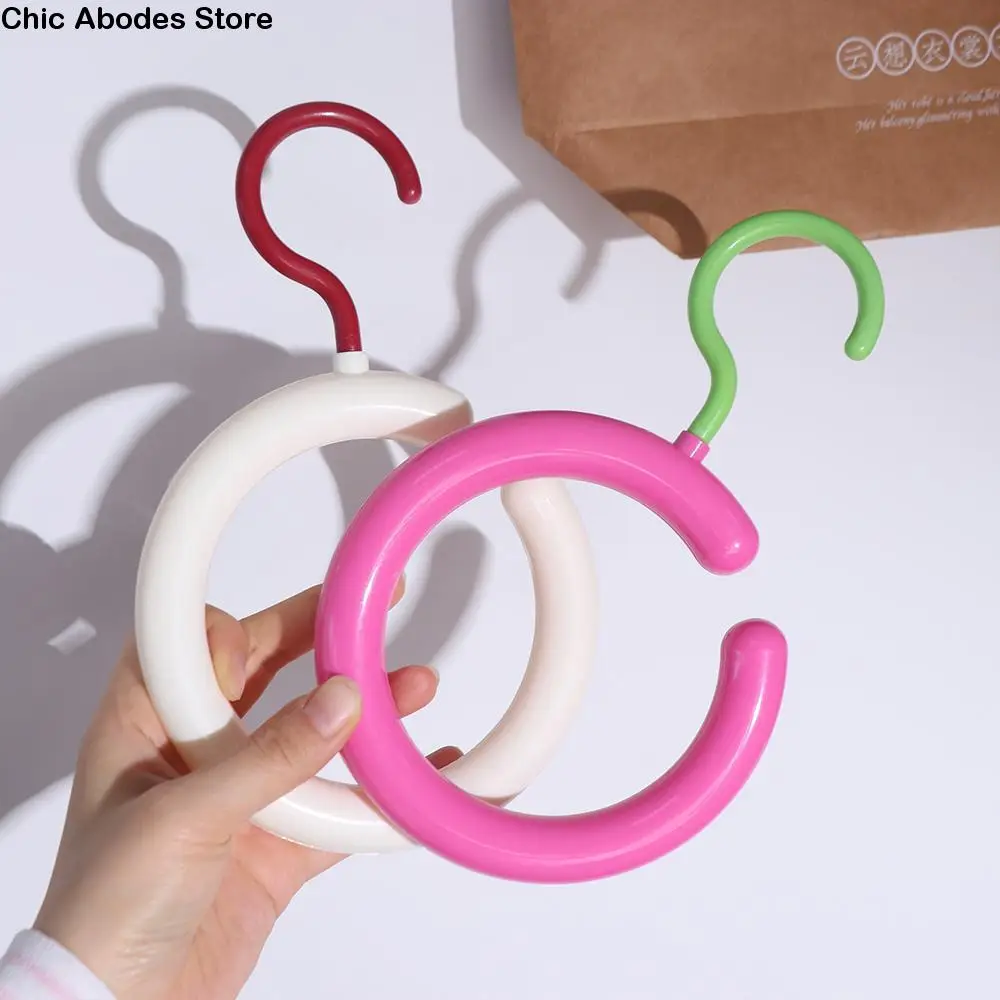 

Multi Purpose Circular Round Scarf Tie Hanger Hat Rack Ring Clothing Hanger Space Saving Display Rack Clothes Storage Hook Home
