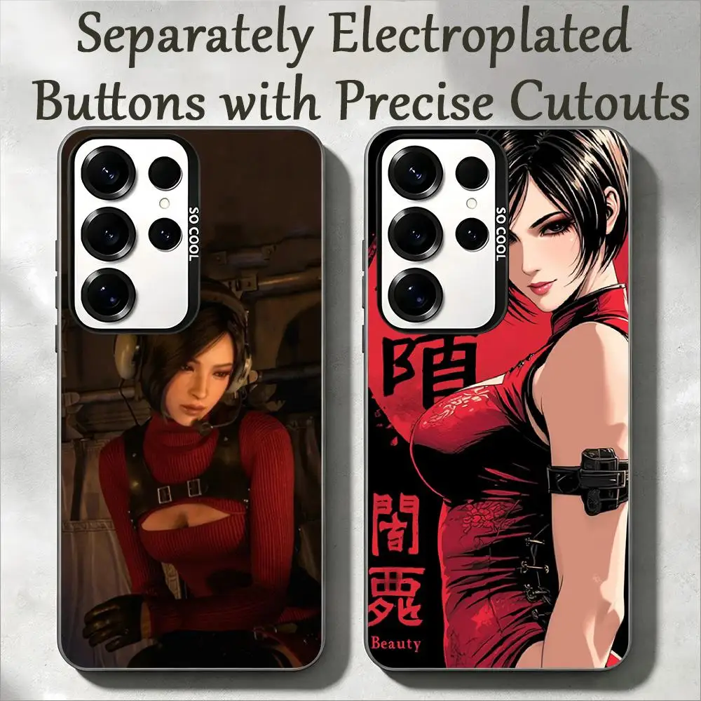 Hot Girl RE Ada wong Phone Case IMD Colorful Silver Suitable case For SamsungS25 S24 S23 S22 S21 S26 Plus Ultra Fold A