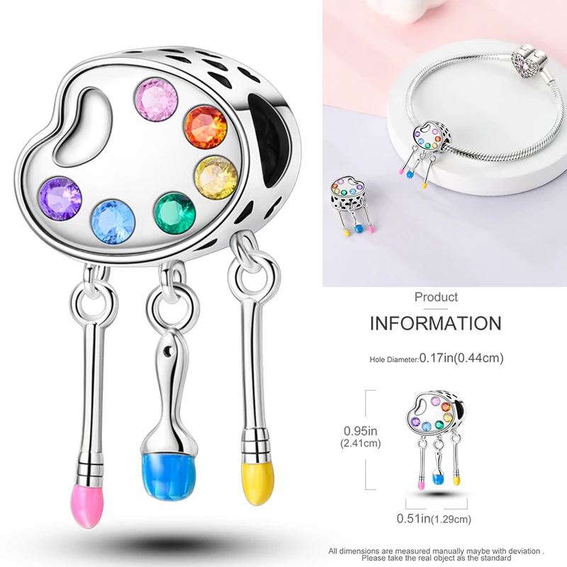 925 Sterling Silber Sport-Charm-Perlen Tennis-Schläger Boxhandschuhe Hantel Fitness DIY Armband Halskette Geschenk für Sportler – Detail 15