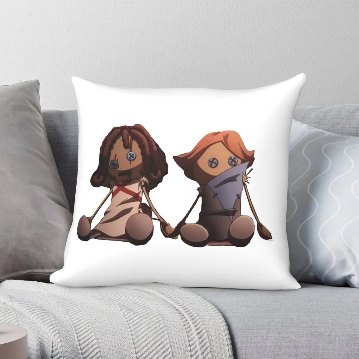 Trevor Sypha Castlevania Button Dolls Square Pillowcase Polyester Linen Velvet Creative Zip Decor Sofa Cushion Cover 45x45