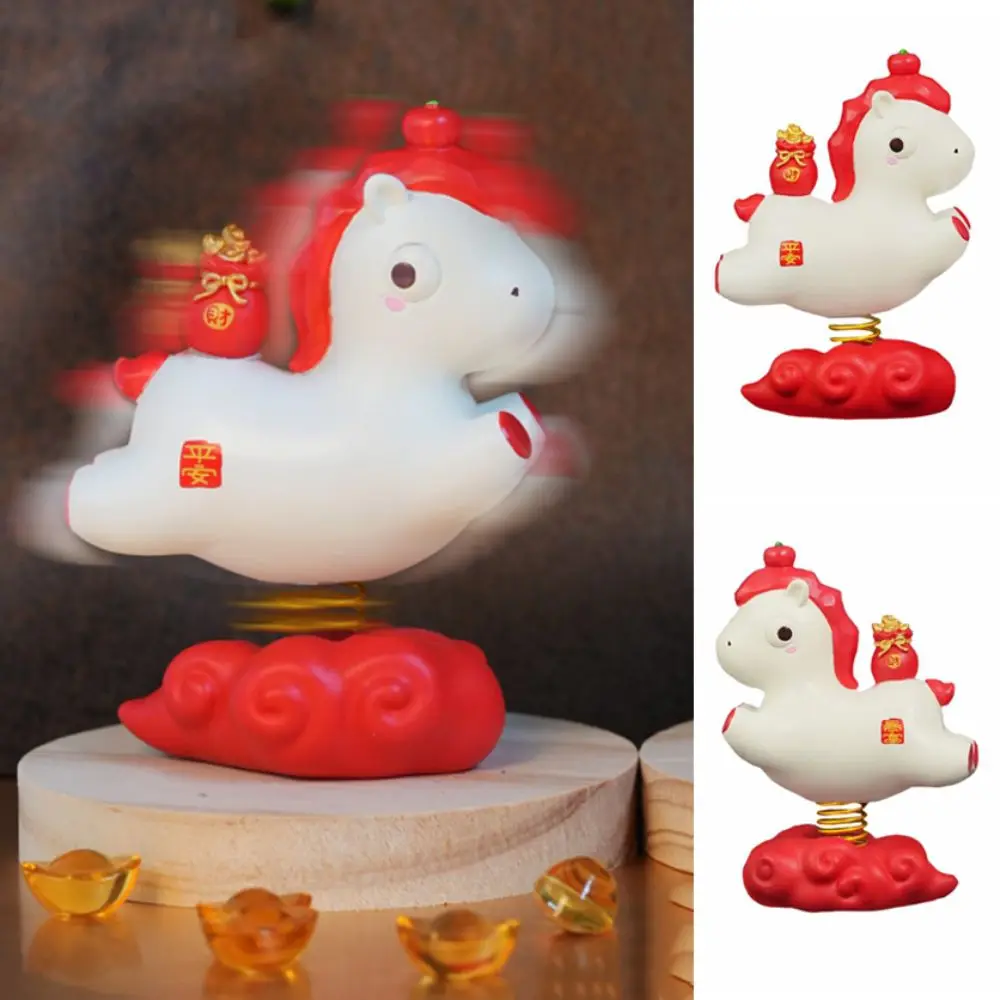

Cartoon Zodiac Pony Ornaments Pony Shape Kawaii Horse Spring ornament Resin 2026 Horse Year Horse Mascot Gift Giving