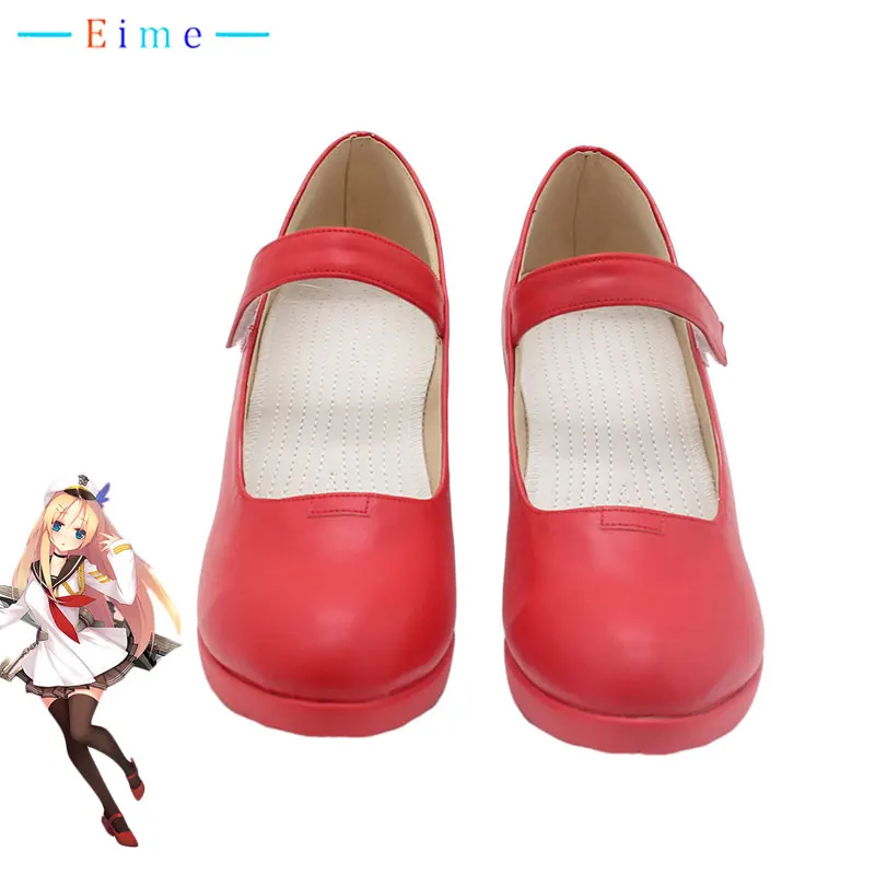 Saratoga Cosplay Shoes PU Leather Shoes Halloween Boots Game Warship Girls R Cosplay Props Custom Made