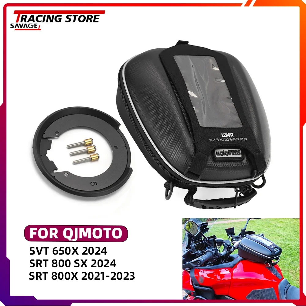 

Fuel Tank Bag For QJMOTO SRT 800SX 800X SVT 650X Racing Luggage Bag Tanklock Waterproof SRT800 SX/X SVT650X Motorcycle Backpack