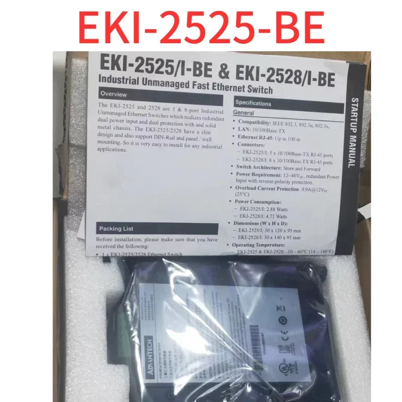 Brand New EKI-2525-BE Industrial Ethernet Switch Switch Input