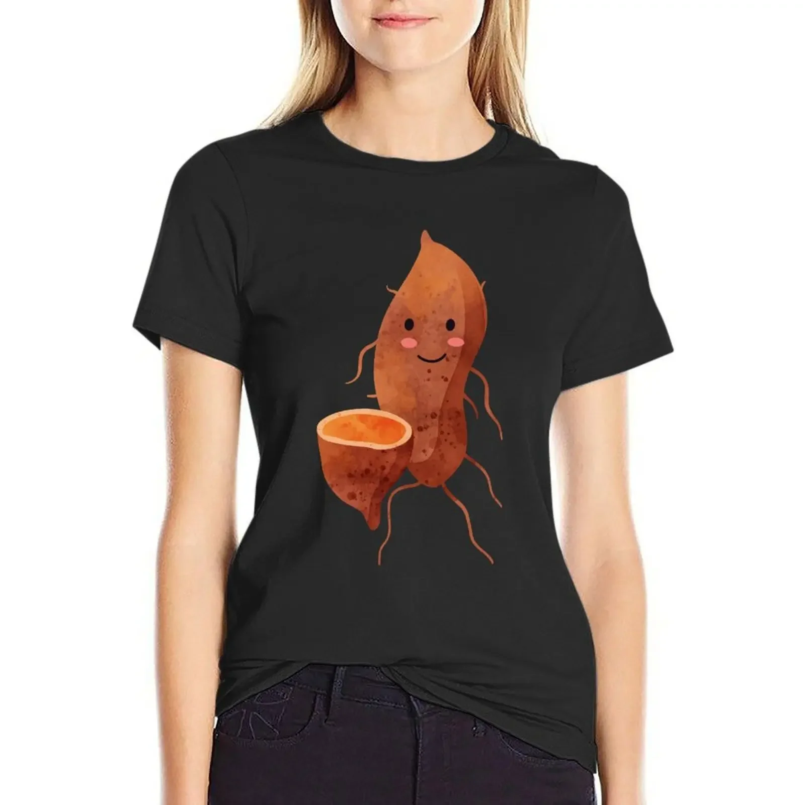 

Yes I Yam T-Shirt quick-drying customizeds summer clothes korean Women's clothes