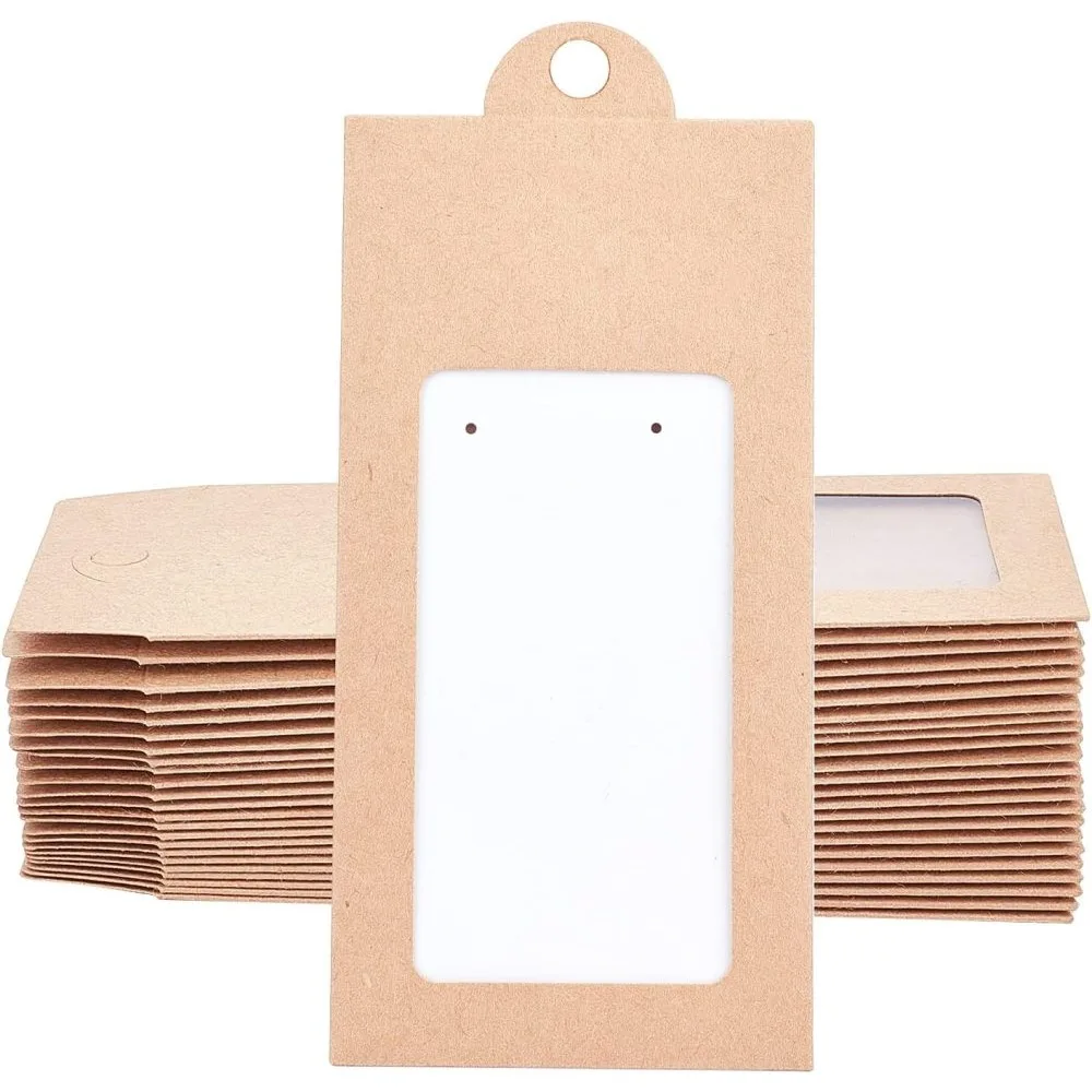 

30Set Foldable Creative Kraft Paper Box Wedding Favor Boxes Favour Box Paper Gift Box with Clear Window and Display