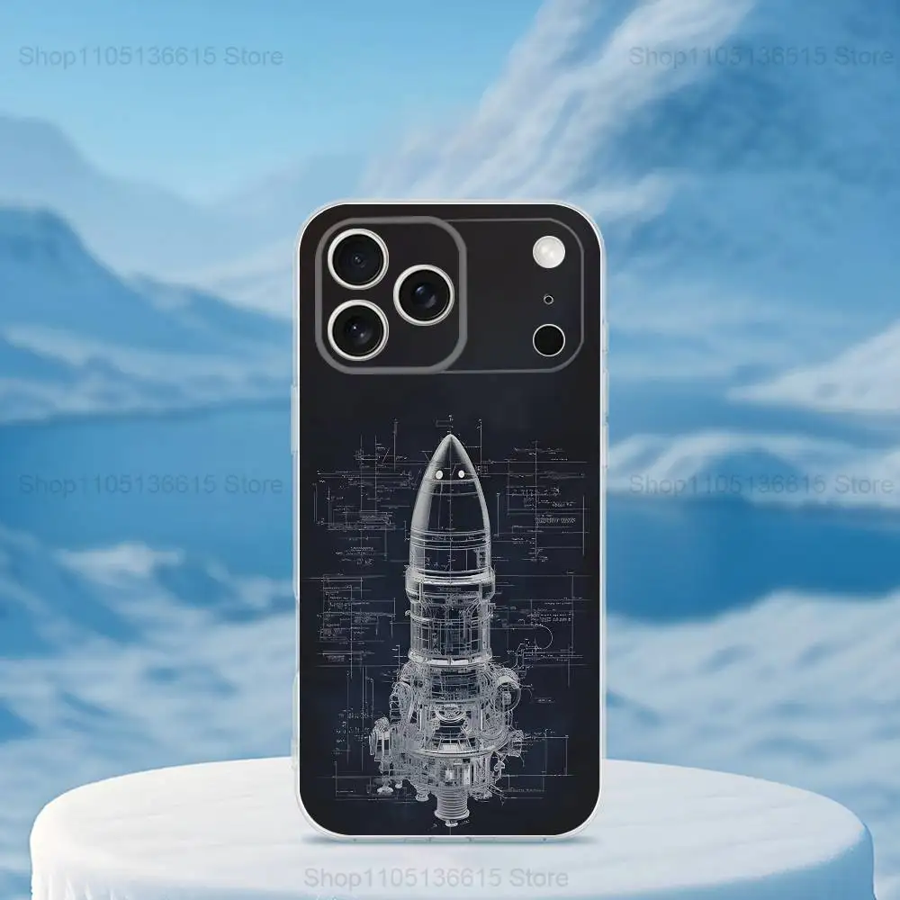 Чехол для телефона Blueprints Planes Aircraft для iPhone 16,15,14,13,12,11,17 Pro, Max, Plus, X, XS, XR, SE, мини-прозрачный мягкий чехол