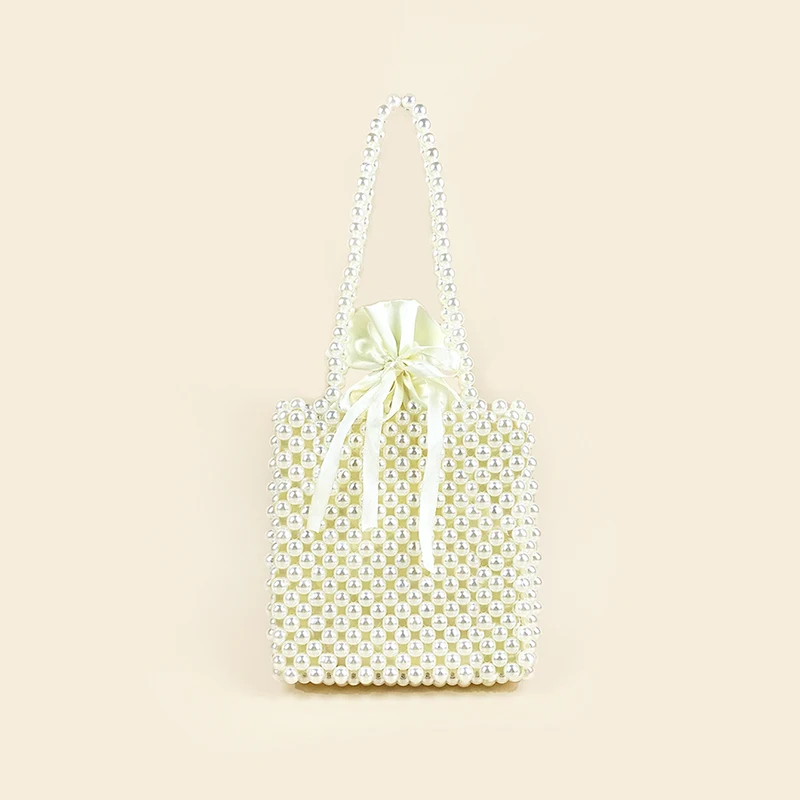

24 new Korean version of the popular Internet celebrity women's bag creative handmade beaded imitation pearl bag
