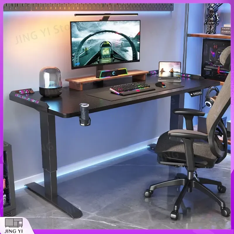 Height Adjustable Electric Sit Stand Desk Motorized Computer Table for Gaming Office Workstation Modern Home Office Desk with
