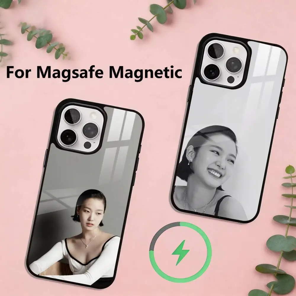 

Korean Actor Kim Ji-won Phone Case For iPhone17,16,15,14,13,12,11 Plus,Pro Magnetic For Magsafe Wireless Charging
