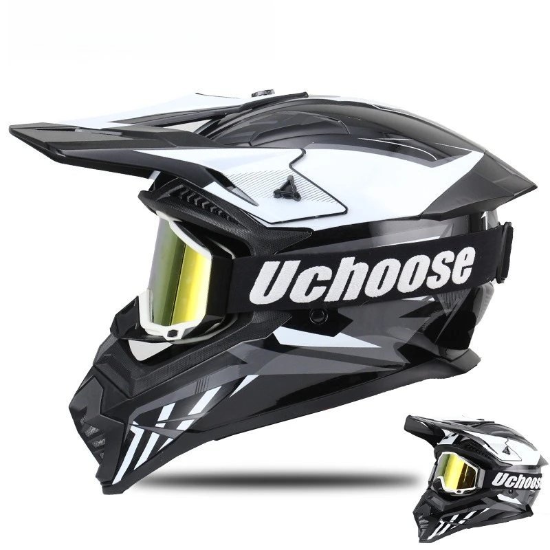 Off-Road Motorcycle Helmets Rally Cruising Full Helmets Mountain Bike Downhill Four Seasons Full Covered Protective Hard Hats