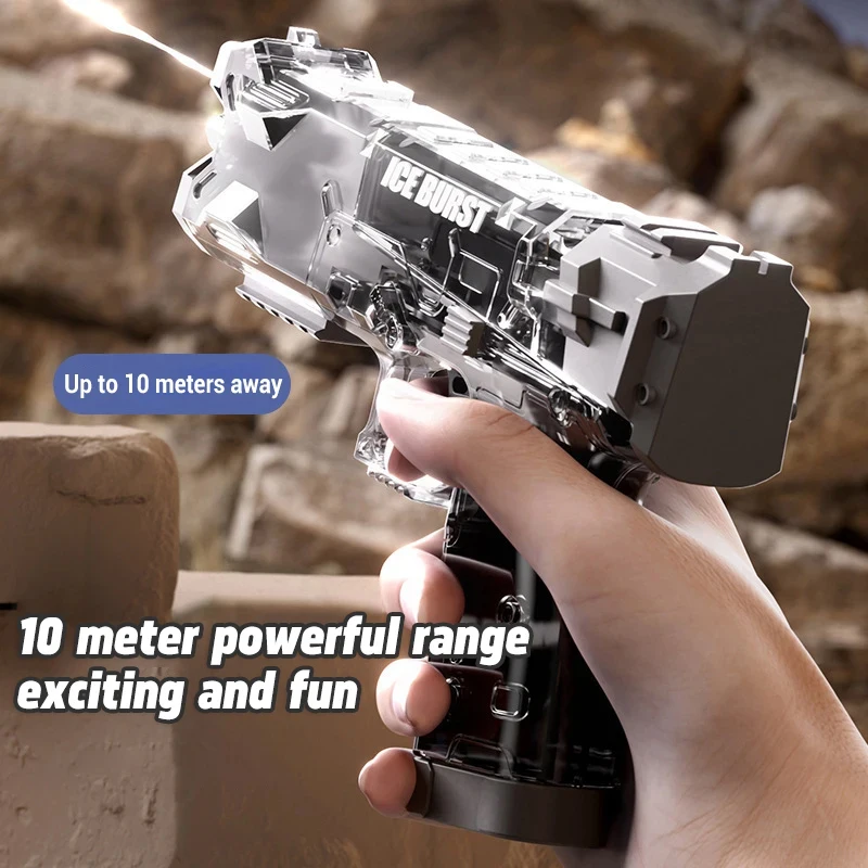 لعبة مسدس مياه للأطفال، ربط ميكانيكي للظهر، رذاذ الماء الممل، مسدس مياه قوي لرذاذ الماء على الشاطئ عالي الضغط #2