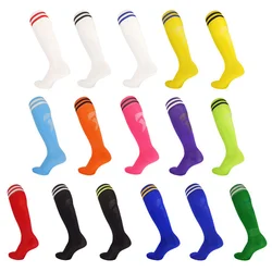 Men Soccer Colors Club Socks 22 Breathable European Football Sports Knee High Training Running Long Stocking Towel Bottom Sock