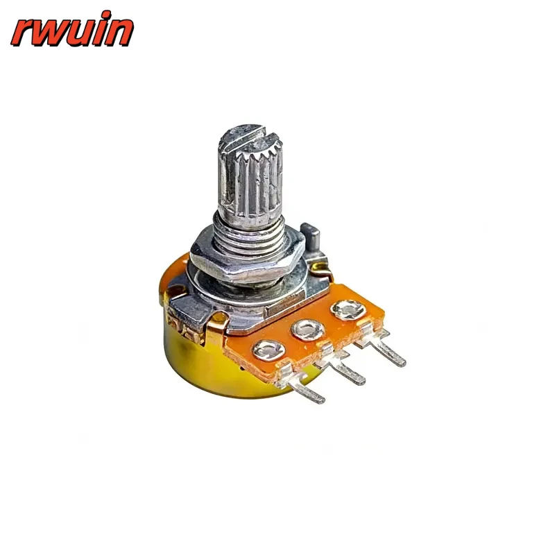 5PCS WH148 3pin 15mm Linear Potentiometer with Nuts and Washers Resistance100R 500R 1K 2K 5K 10K 20K 50K 100K 250K 500K 1M