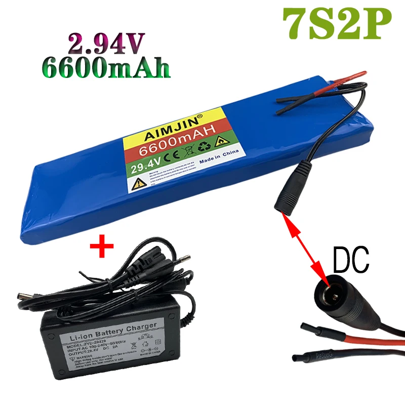 7S2P 29.4V 6600mAh 18650 Battery Lithium Ion Battery For transportation equipment Outdoor Power Supplies etc