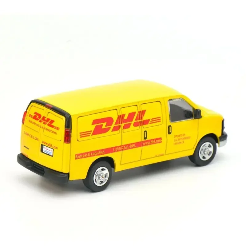 596Model 1:64 Chevrolet VAN GULF Oil Paint /DHL Emulation Alloy