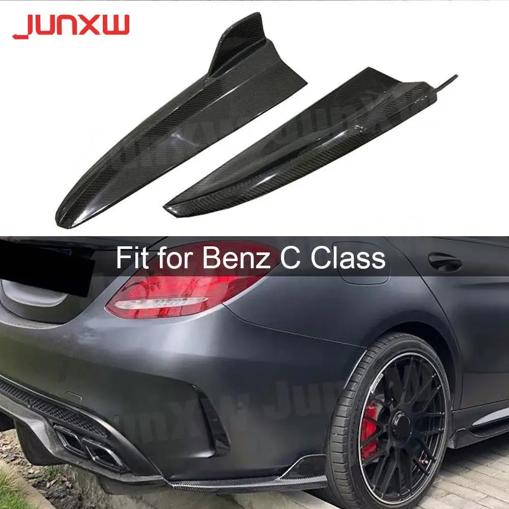 

Carbon Fiber Rear Bumper Lip Splitters for Mercedes Benz C class W205 C180 C200 C300 C63 AMG Sport 4 Door 2015-2018 FRP