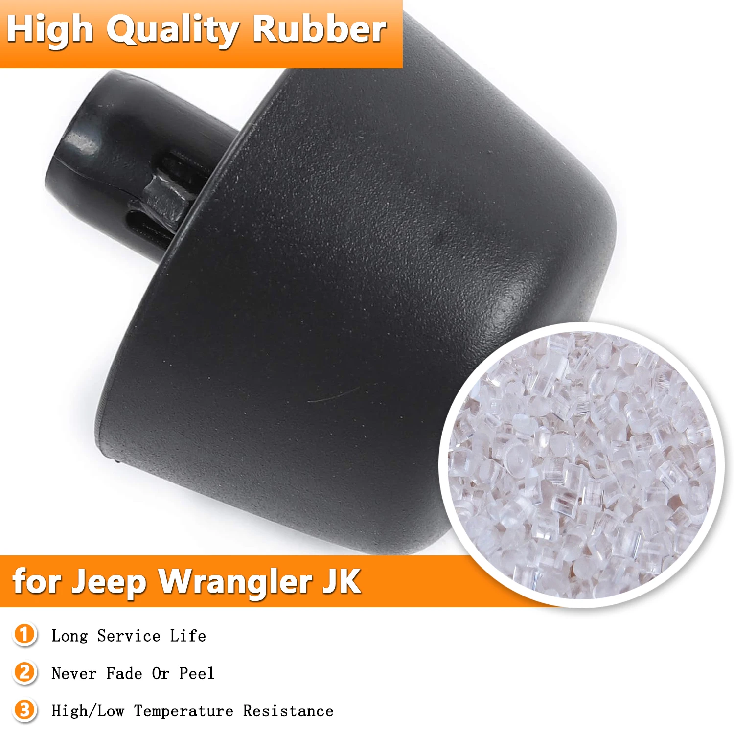 Rubber Hood Bump Rest Stop Bonnet Bumper Cushion for Jeep Wrangler JK 2007-2017 Auto Replacement Parts Car Engines Accessories