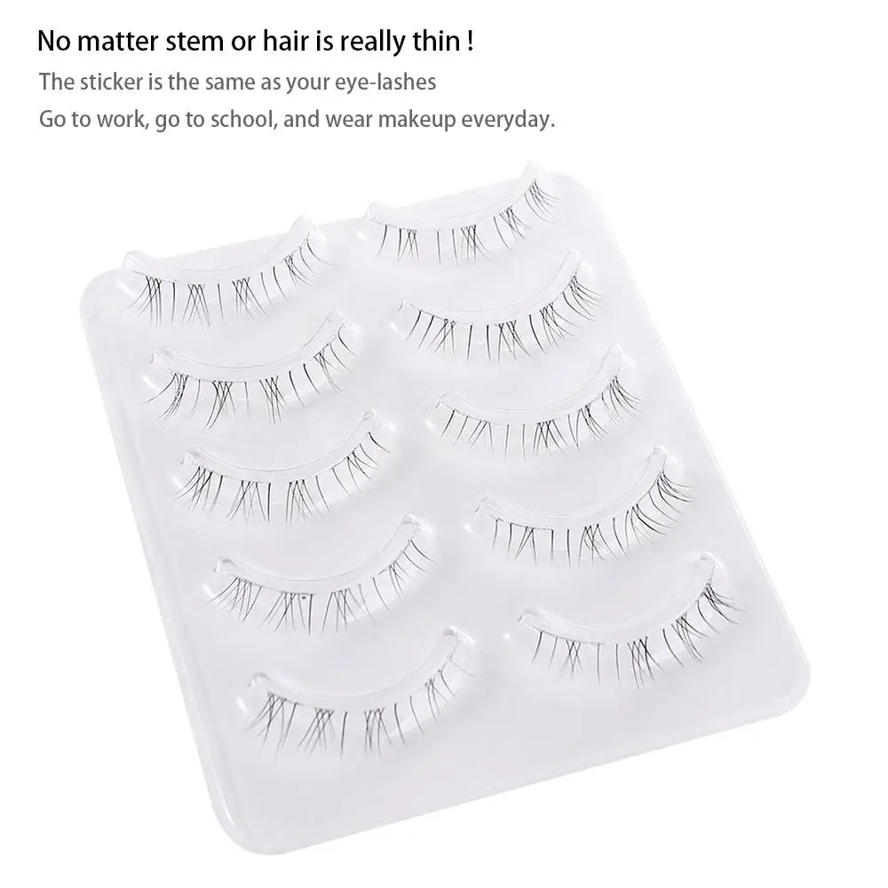 Fairy Under-extensiones de pestañas postizas para mujer, herramienta de maquillaje para agrandar los ojos, tira completa