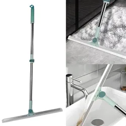 50CM Bathroom Toilet Wiper Magic Silicone Broom Sweeping Ground Scraping Floor Cleaning Household Practical Mop