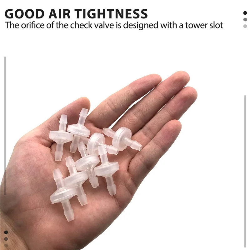 PORK-8 قطعة 1/4 بوصة صمام الاختيار 6 مللي متر PVDF صمام أحادي الاتجاه صمام الاختيار المضمن صمام فحص غير العودة للوقود الغاز السائل الهواء