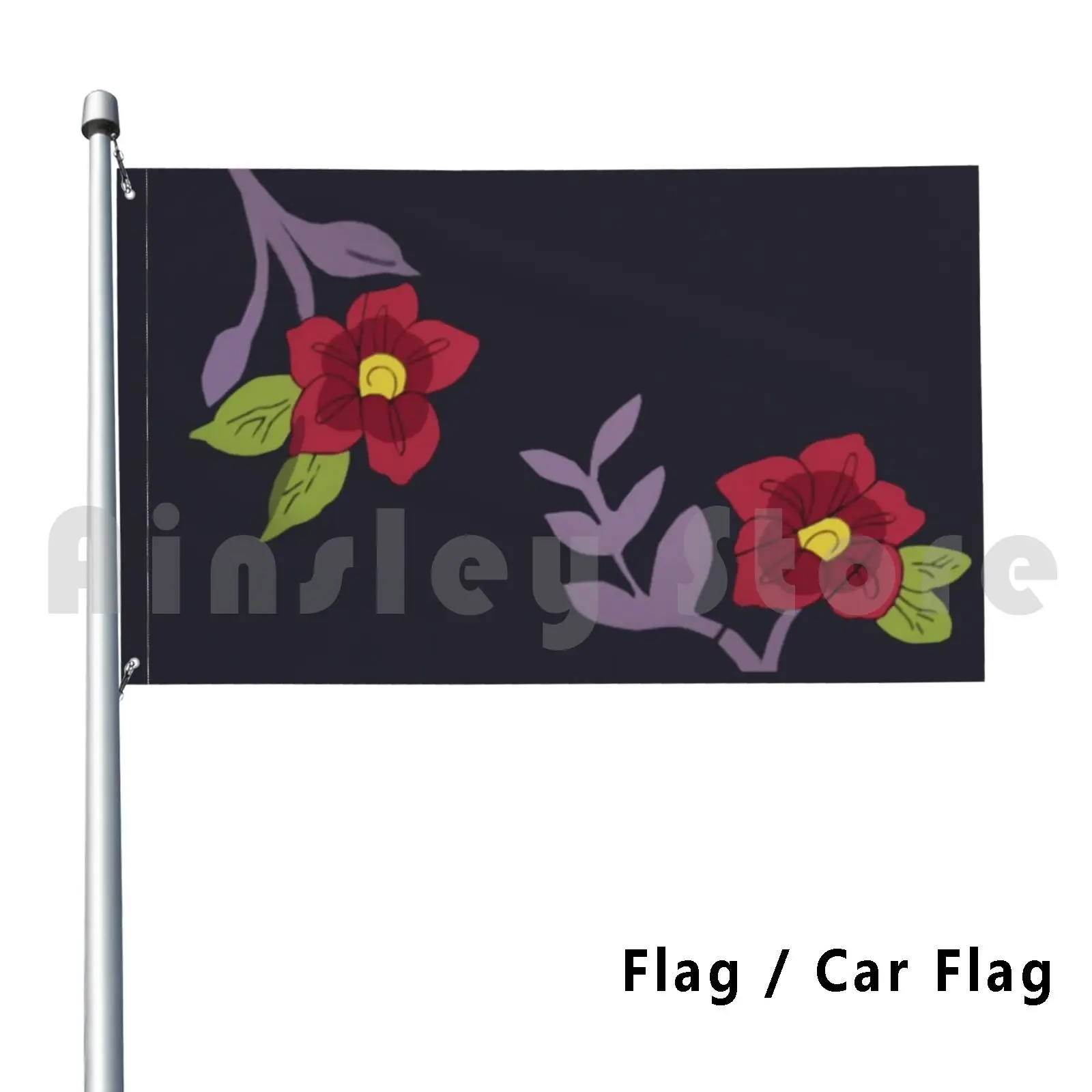 Flag Car Flag Tamayo Flowers-Kimetsu No Yaiba Hat Fleur Flower Tamayo Nezuko Tanjiro Kimono