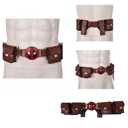 Adult Men Dead Cosplay Belt Pool Fantasia Costume Disguise Leather Belts Bag Wasitbag Halloween Carnival Costume Accessories